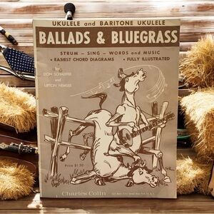 Vintage 1960s Ballads & Bluegrass Music Book